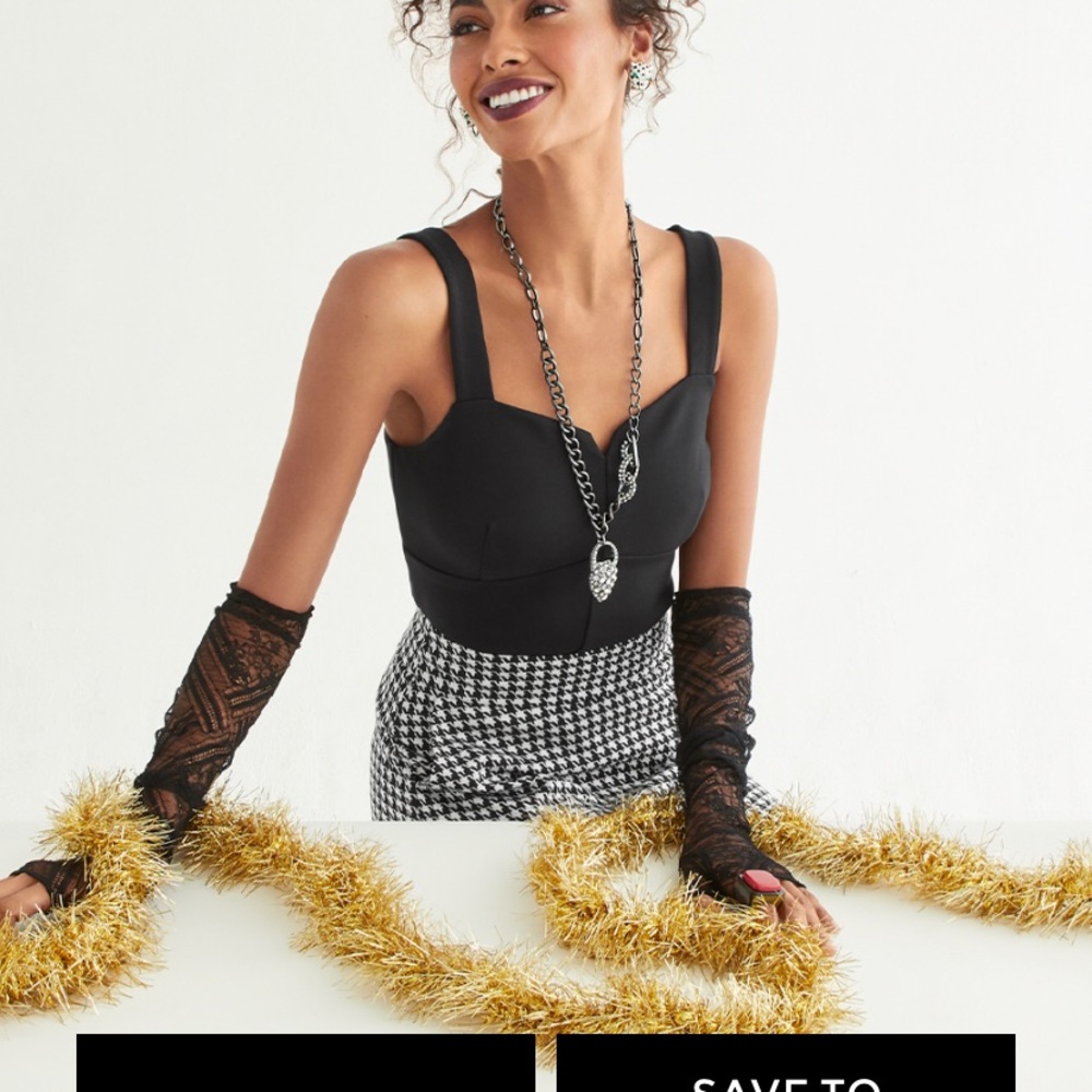 Houndstooth Skirt (Cabi) - Picture 4 of 4